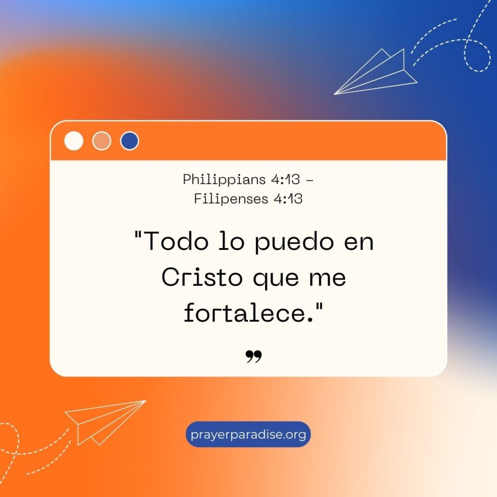 Bible verses in Spanish.