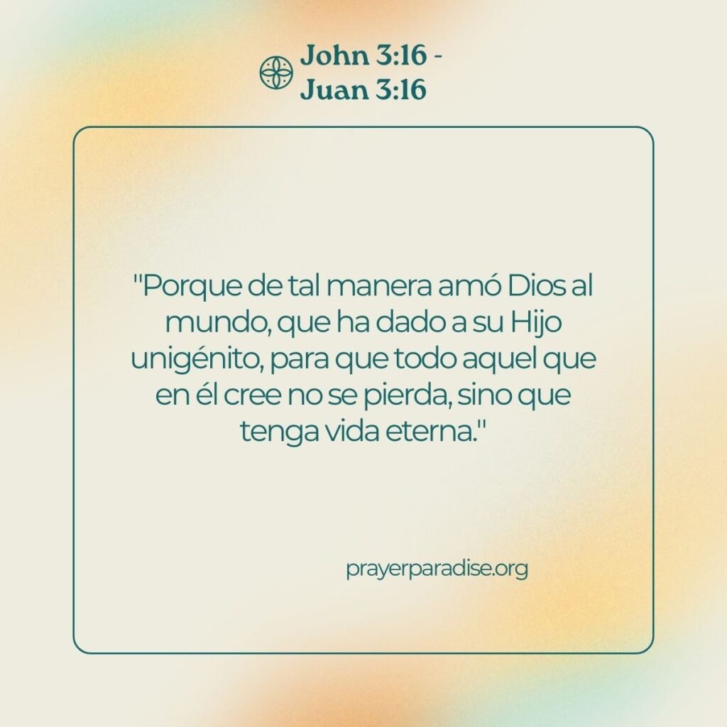 Bible verses in Spanish.