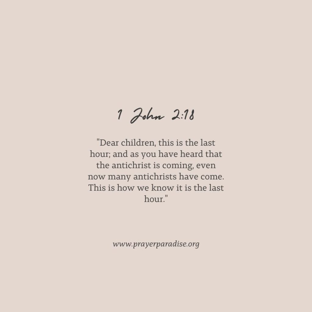 Bible verse about the end of time.