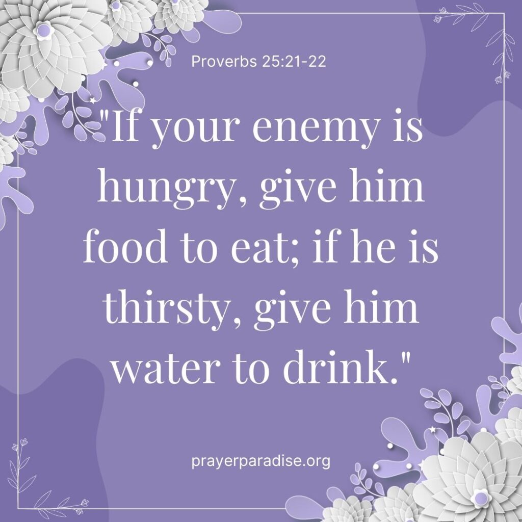 Bible verses about enemies.