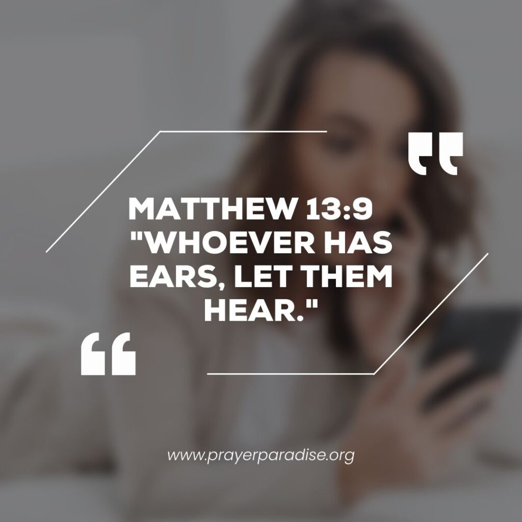 Bible verses about listening.