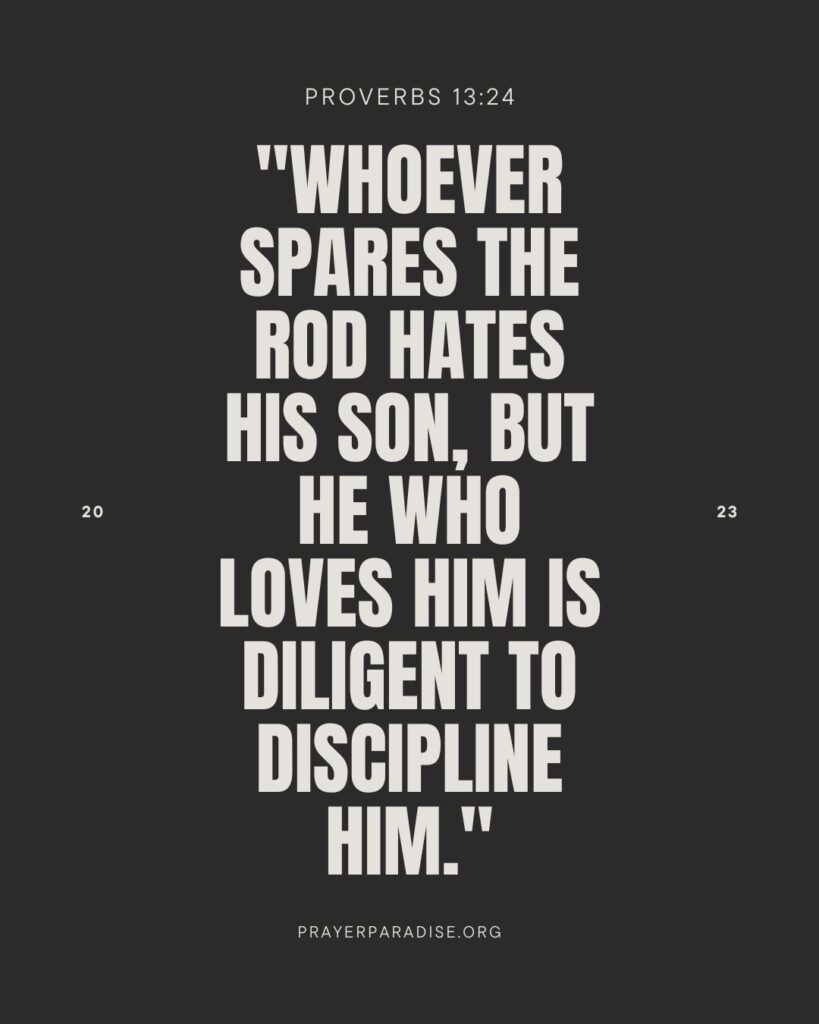 Bible verses about discipline.