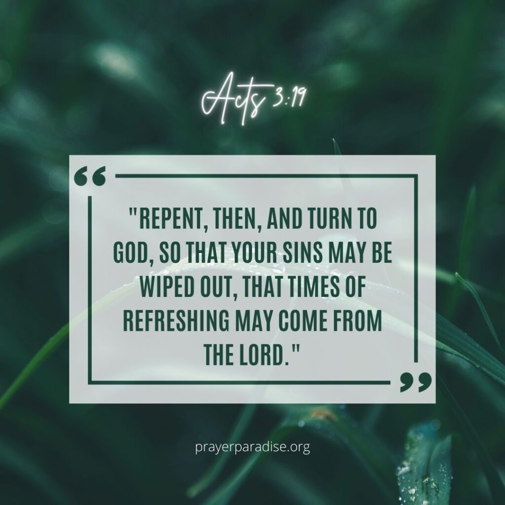 Bible verses about repentance.
